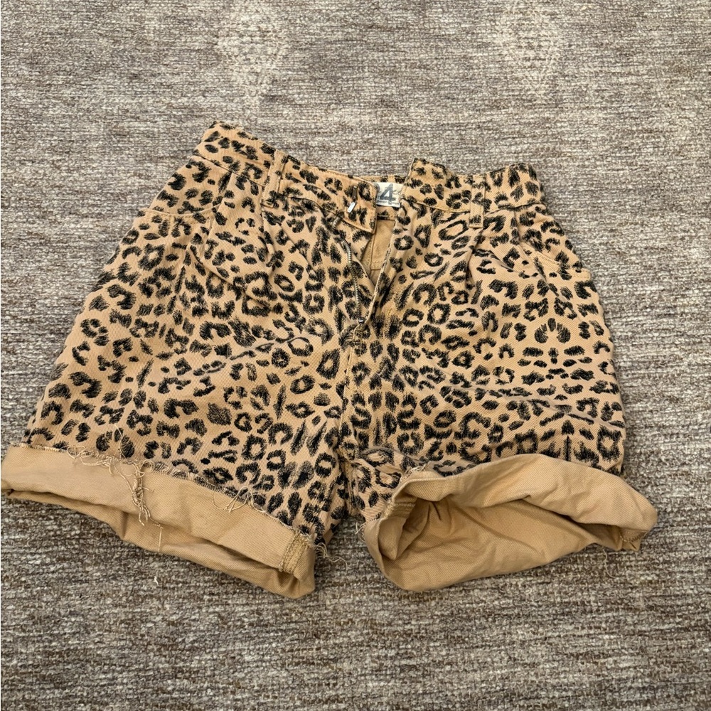 We the Free cheetah shorts